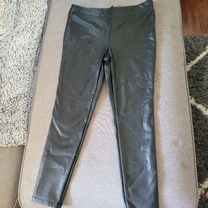 Faux leather leggings